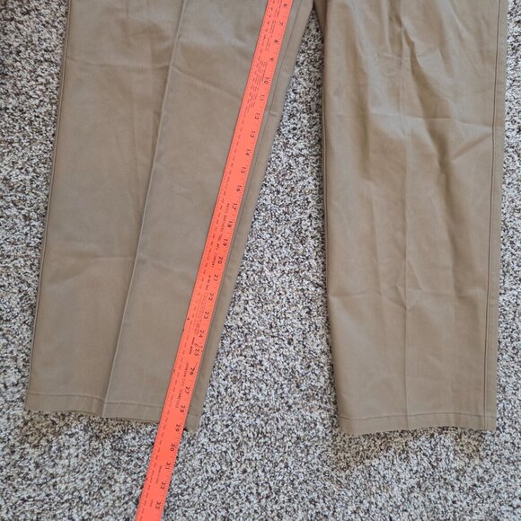 St. Johns Bay Worry Free Chino Pants Mens 38X29 Tan Comfort Ease Fit NEW NWT - Picture 6 of 8